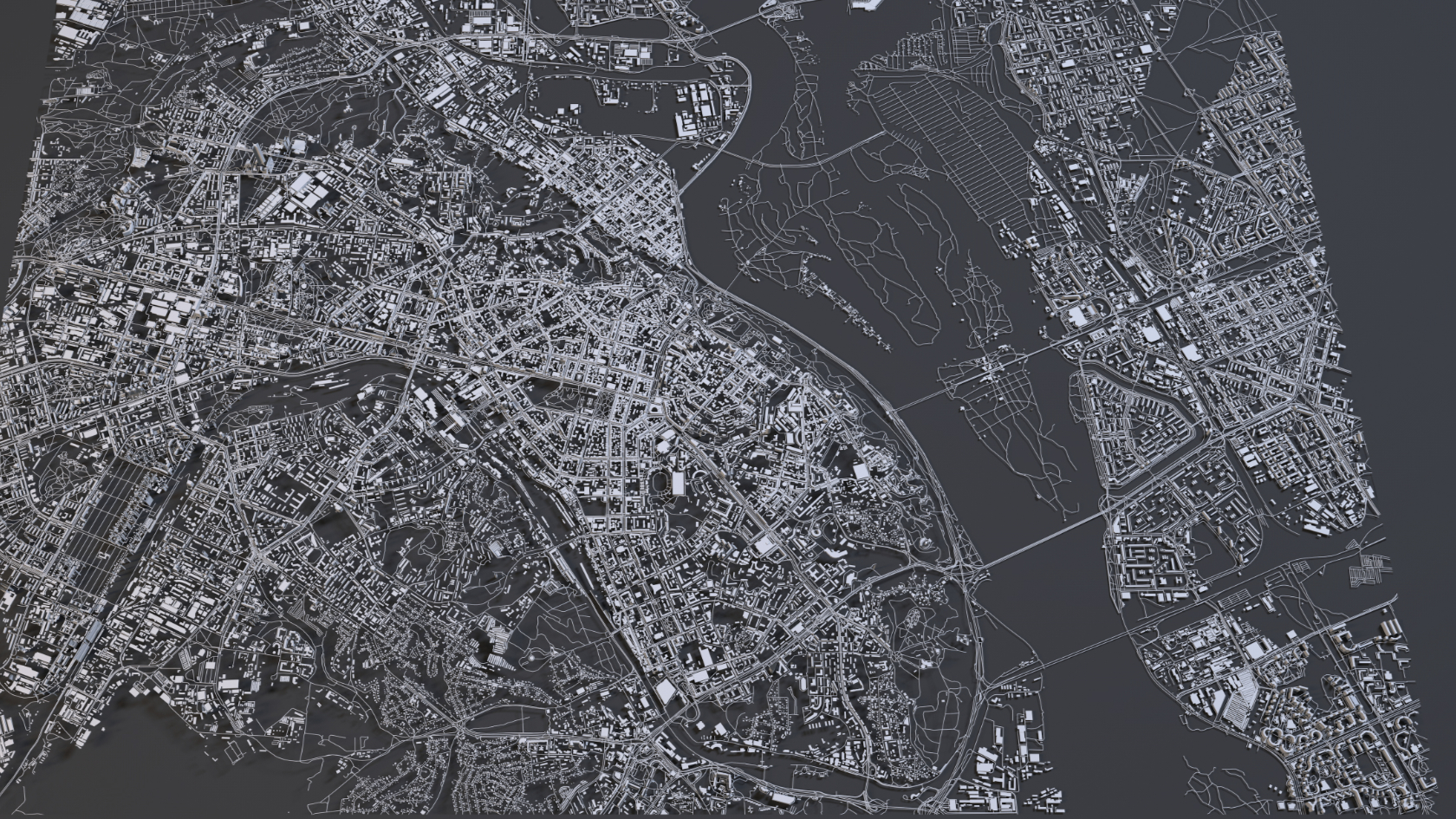 Satellitenbild von Kiew