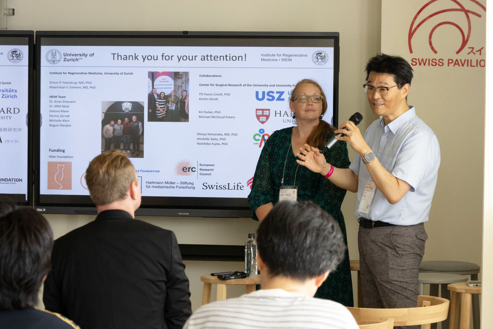 Impressions from the IREM Science Café at the Osaka Expo. (Images: IREM/CiRA)