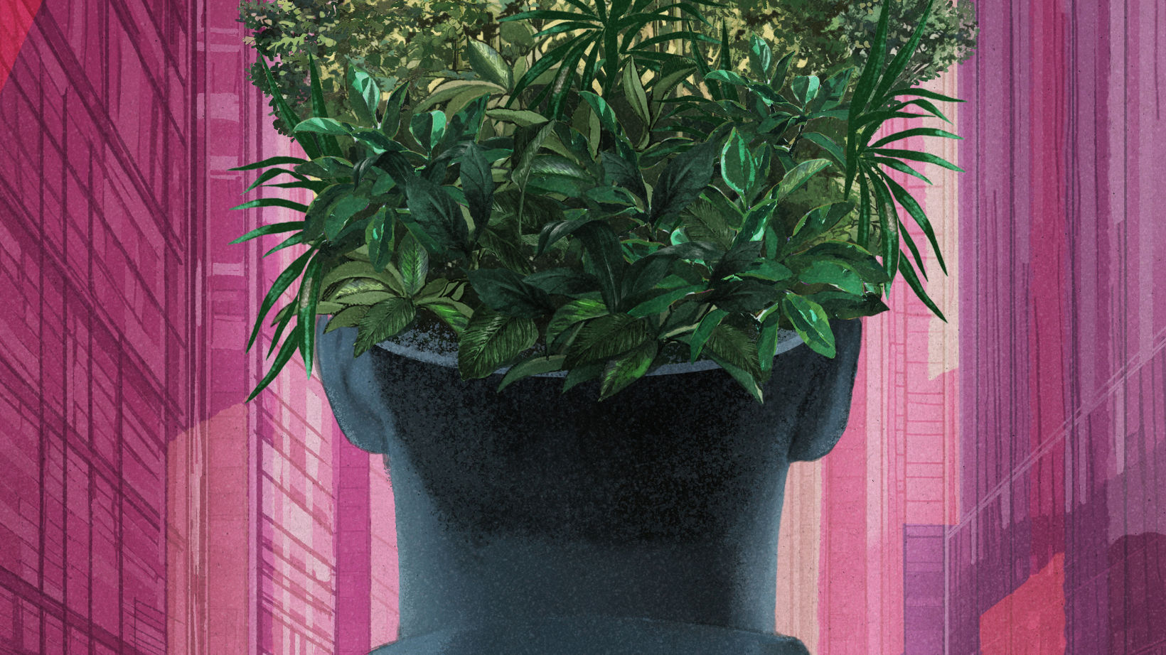 Illustration Forest in the Head