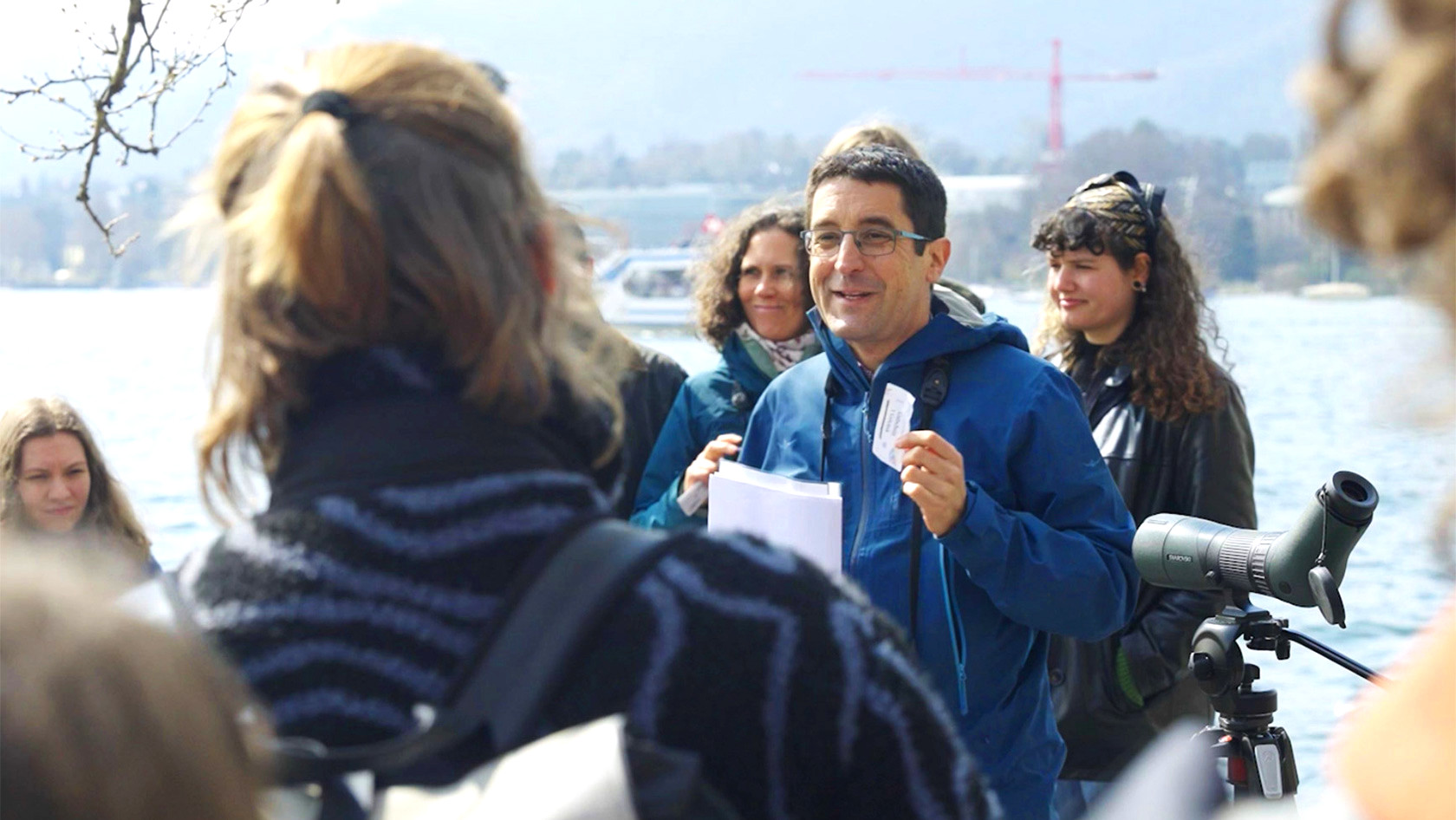 Florian Altermatt with students
